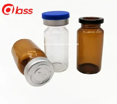 Tubular Glass Vial with Tear off Plastic Cap /PP Plastic Tamper Proof Cap