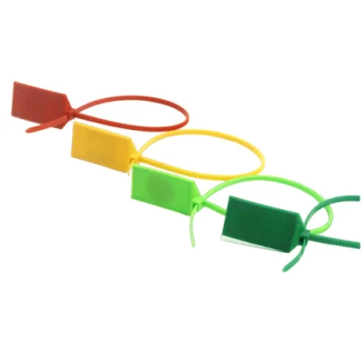Disposable Logistics Tag Plastic Seal Anti-Theft Buckle Braided RFID Tie Labels