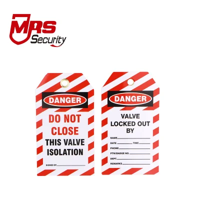 Industry Colorful Writable Safety Lockout Tagout PVC Outdoor Indoor Lockout Tag