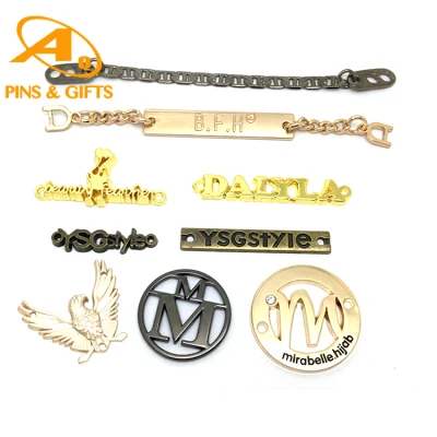China Wholesale Private 3D Blank Aluminum Custom Logo Sticker Clothing Hang Tag ID Luggage Dog Pet Name Beer Bottle Handbag Furniture Shoe Garment Metal Label