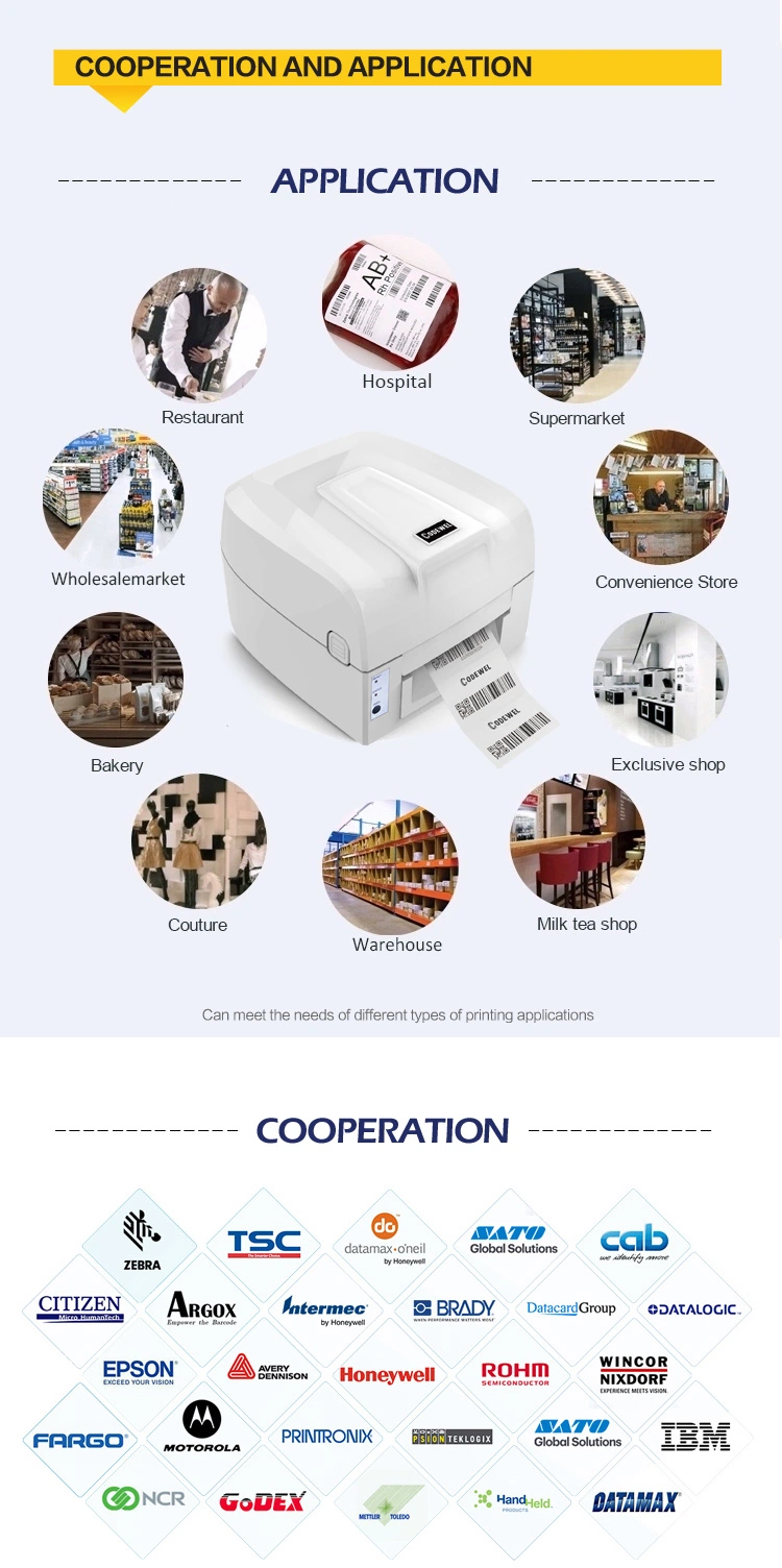 High Speed Industrial Barcode Label Thermal Printer LG693