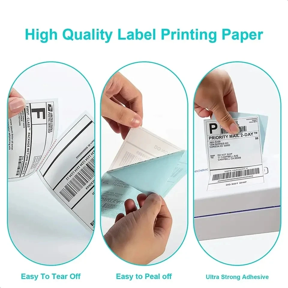 Direct Thermal Labels Compatible Printer White Blank 4X6 Shipping Label