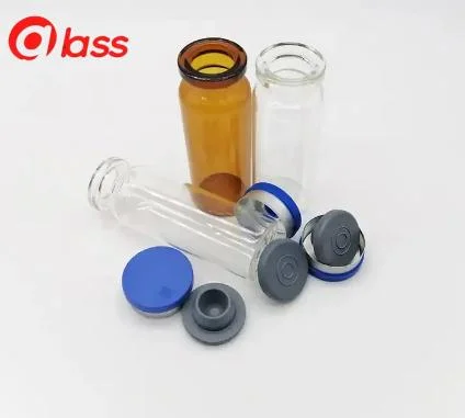 Tubular Glass Vial with Tear off Plastic Cap /PP Plastic Tamper Proof Cap