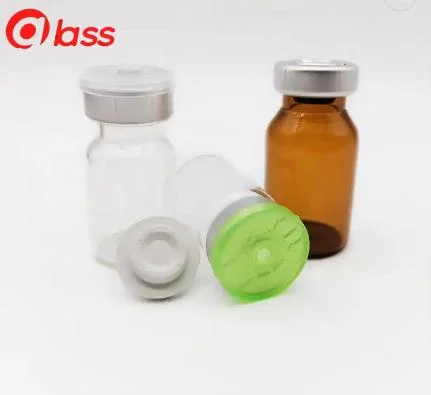 Tubular Glass Vial with Tear off Plastic Cap /PP Plastic Tamper Proof Cap