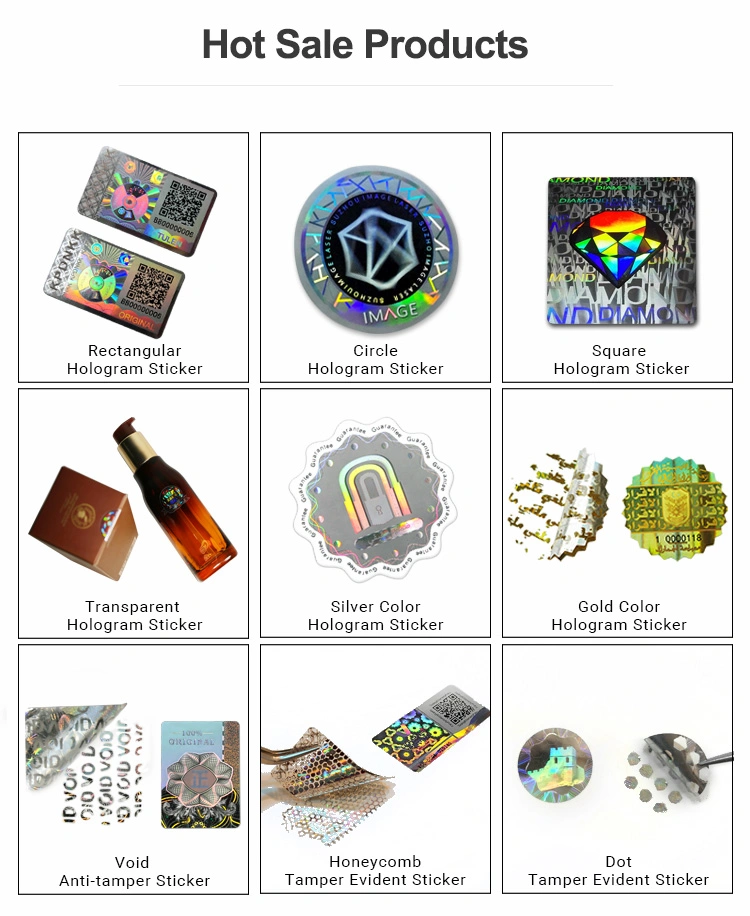 Fama Certificate Variable Code Sticker Holographic Variable Data Qr Code Custom Sticker Bottle Anti-Counterfeit Label