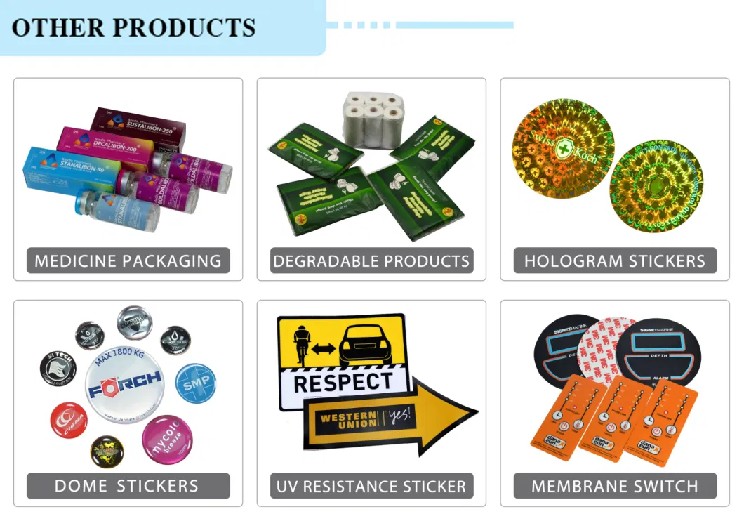 Custom Hologram Logo Aluminium Brand Laser Anti-Counterfeit Labels Anti-Fake Trademark Self Destructive Label