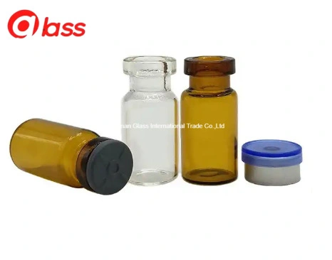 Tubular Glass Vial with Tear off Plastic Cap /PP Plastic Tamper Proof Cap