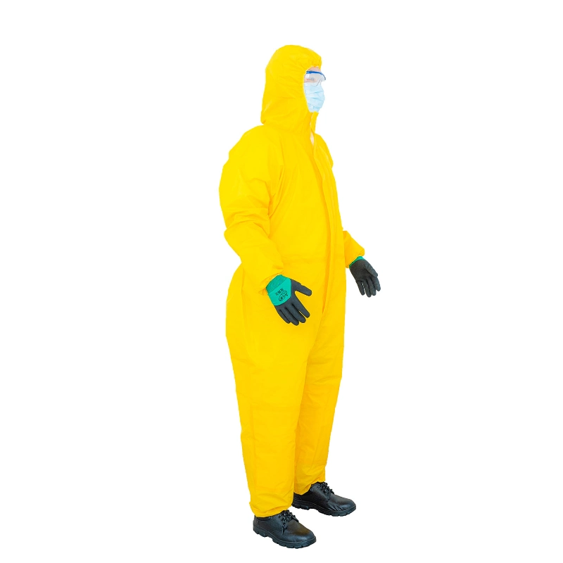 Type 3 Oil Proof Chemical Protective Clothing Lightweight Thickened Protective Coverall
