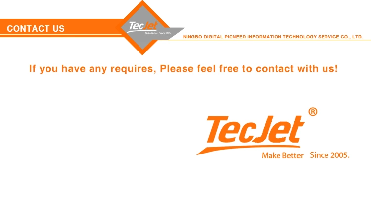 Tecjet Canvas Sticker Eco Solvent Printing Machine Digital Printer