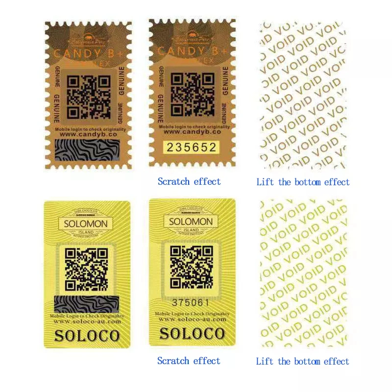 Custom E-Cigarette Labels Sticker Label Qr Code Stickers Cigarette Security Printing Manufacturer Tax Stamp Label