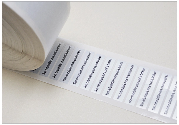 Full/Non/Partial Transfer Tamper Evident Security Adhesive Label Sticker /Material