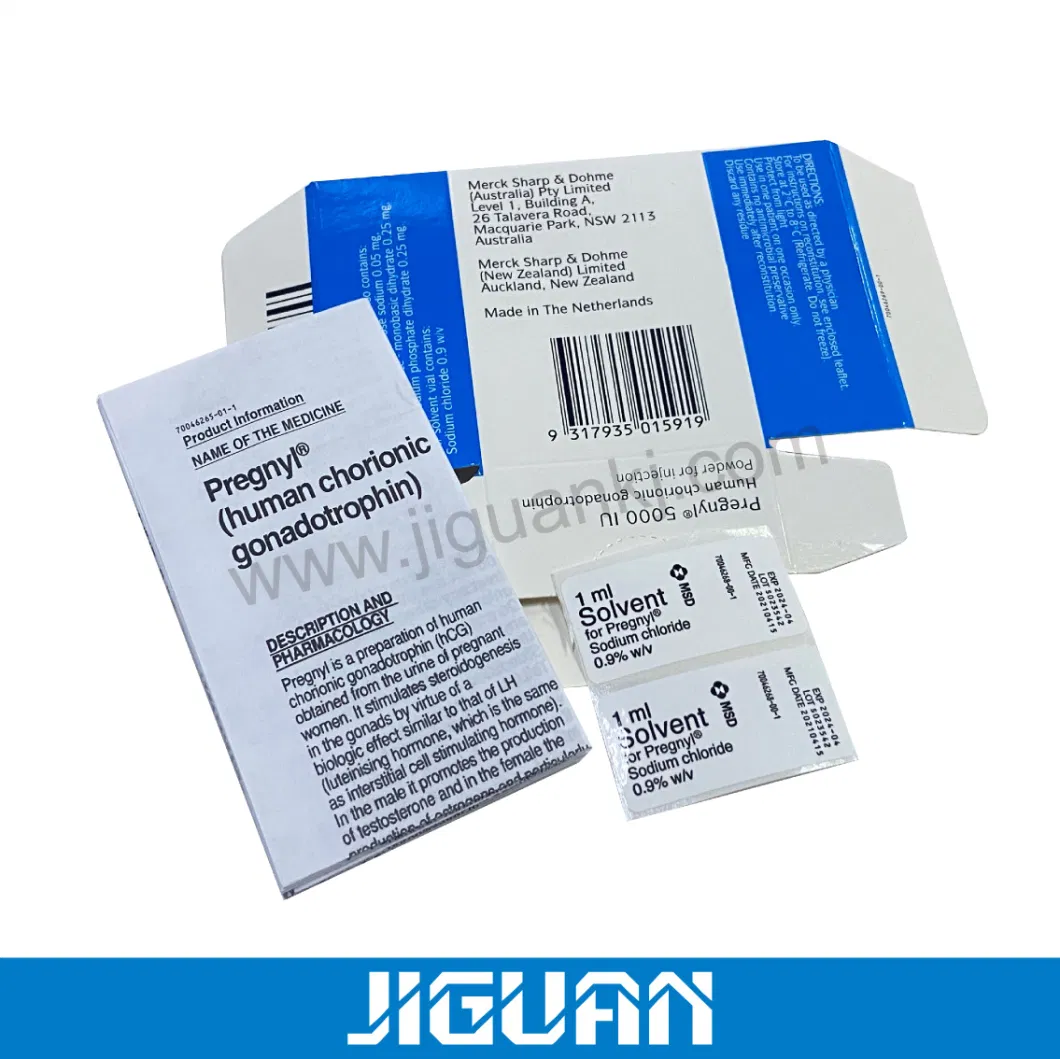 Free Design OEM Pharm Medical Gold Silver Hot Foil Embossing UV 2ml 5ml 10ml 20ml 50ml Hologram Steroid Drug Injection Oral Tub Vial Labels and Boxes