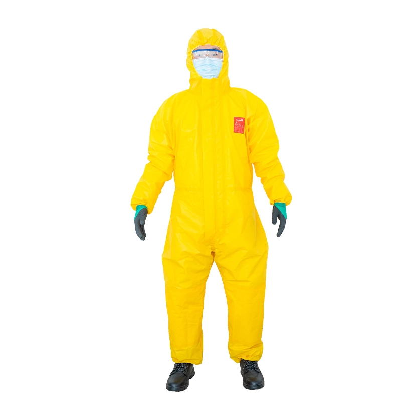 Type 3 Oil Proof Chemical Protective Clothing Lightweight Thickened Protective Coverall