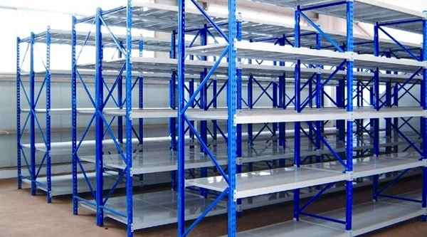 Pallet Metal Shelves Unit Galvanized Longspan Shelving for Food, Drug, E-Commerce, Auto Parts, Storage and Warehouse Use