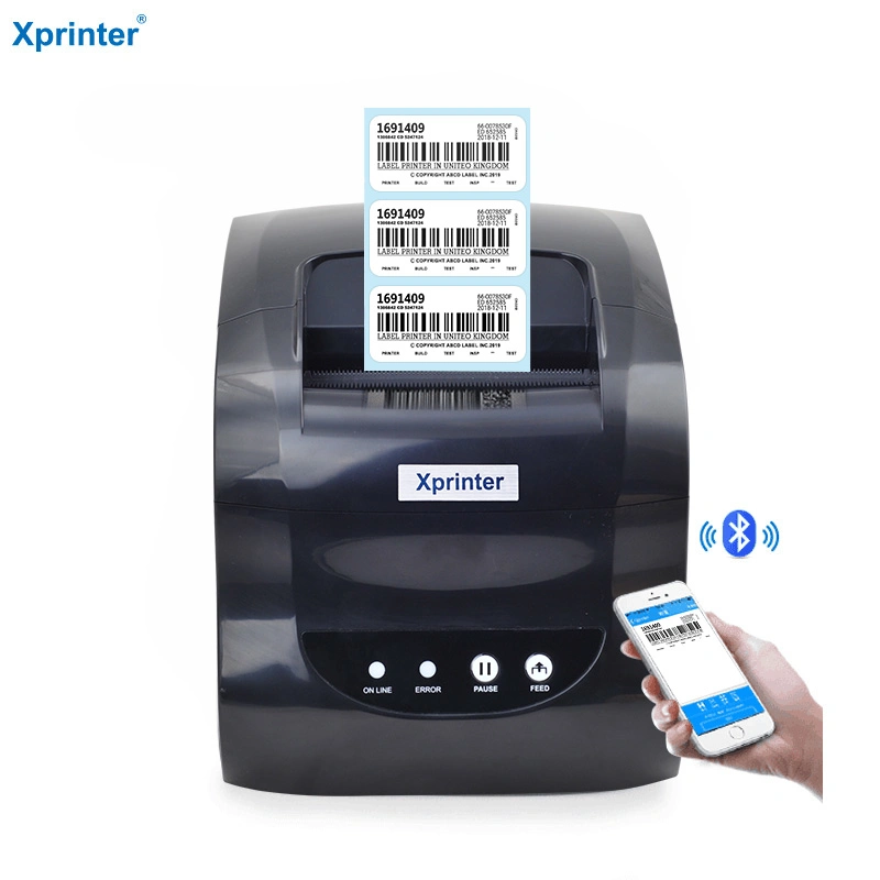 Xprinter XP-TT325B/XP-TT335B OEM Thermal Label Printer 4x6 Black Color Barcode Printer