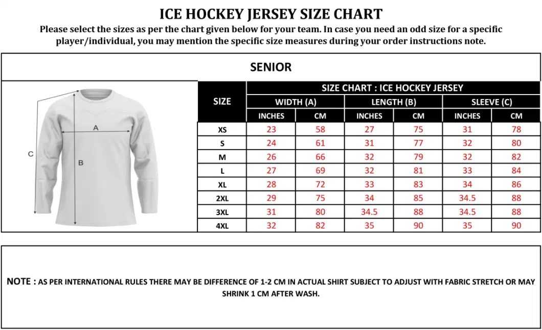 Custom Full Dye Sublimation Team Practice Men Quick-Dry Reversible Ice Hockey Jersey