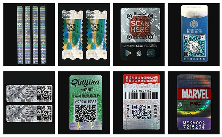 Luxury Eco Friendly Cosmetic Label Qr Code Laser Anti-Counterfeiting Label
