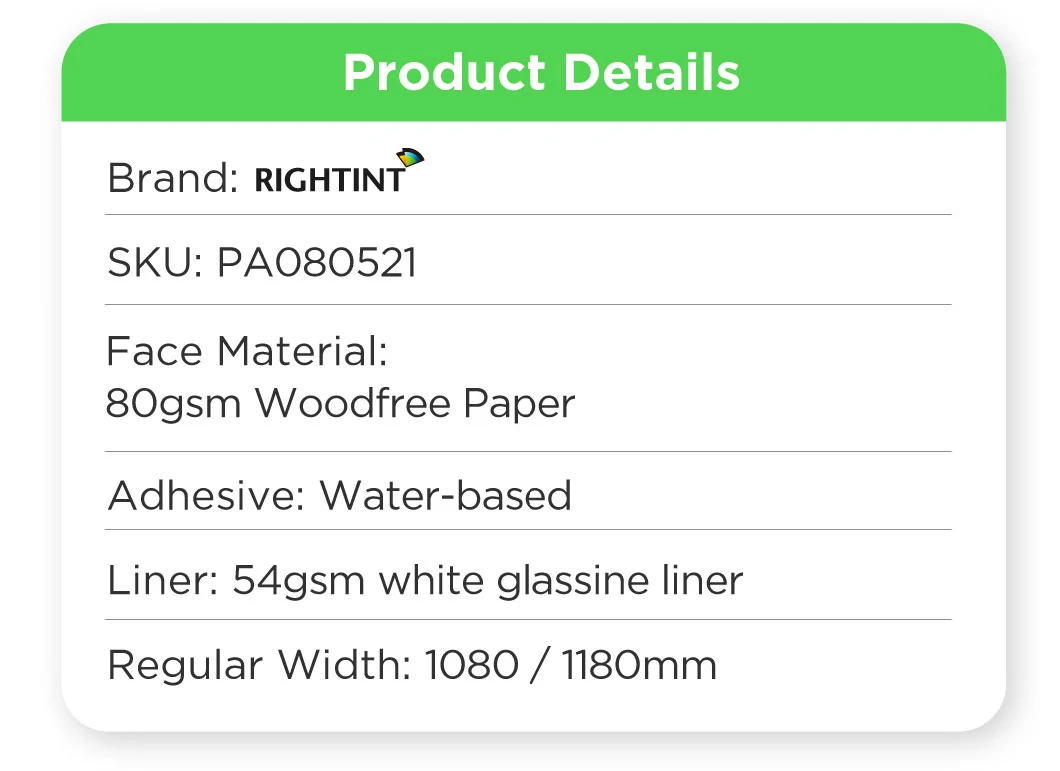 White glassine liner Medicine Rightint Carton OEM electronic shelf label