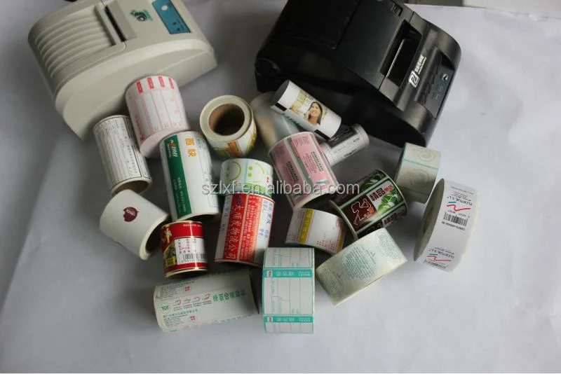 Factory Supply Self Adhesive Thermal Label Roll Custom Printed Thermal Sticker
