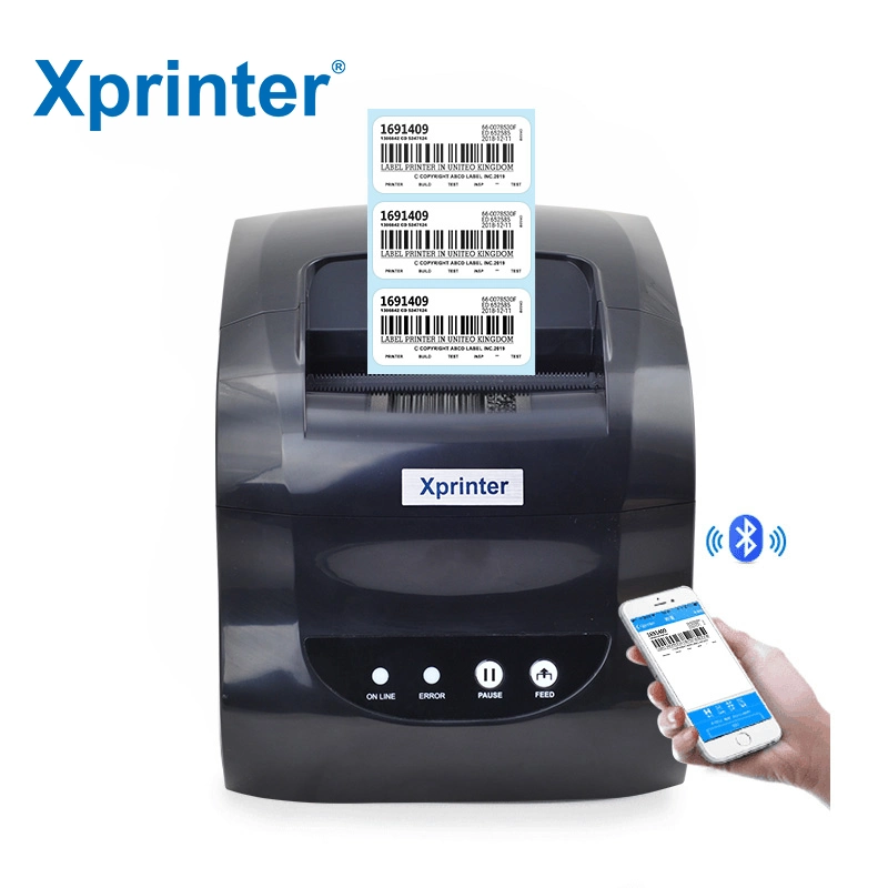 Xprinter XP-365B OEM Black Color 3inch Thermal Shipping Label Printer 80mm Thermal Printer