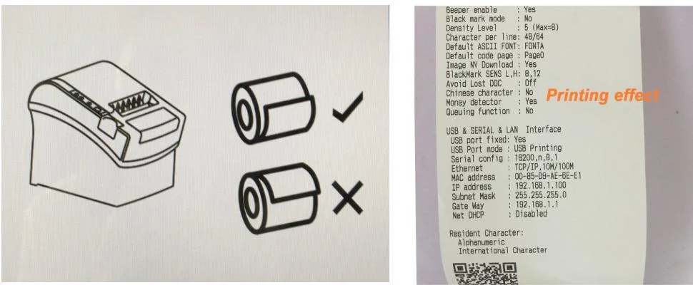 Factory Price Mobile Label Thermal Barcode Receipt Printer