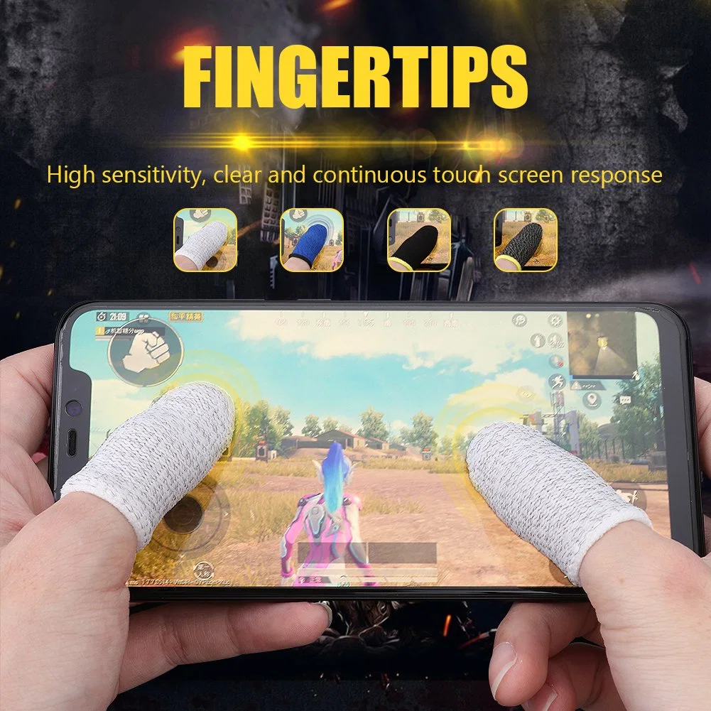 Finger Cover Game Control for Pubg Sweat Proof Non-Scratch Sensitive Touch Screen Gaming Finger Thumb Sleeve Gloves
