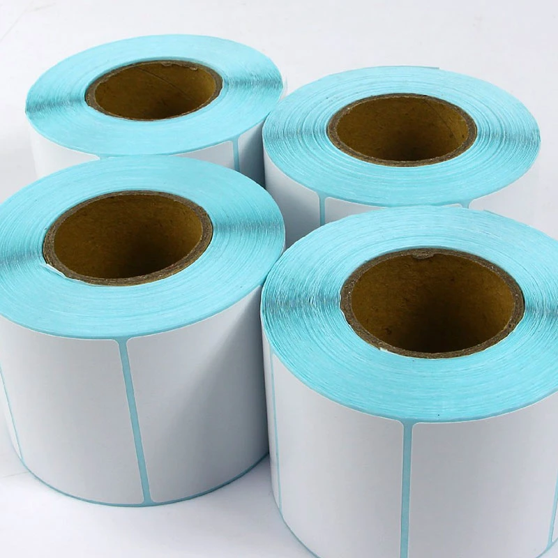 Jf Label Factory Price Custom Self Adhesive Paper Sticker Roll Jumbo Raw Label Material Thermal Transfer Label Jumbo Roll