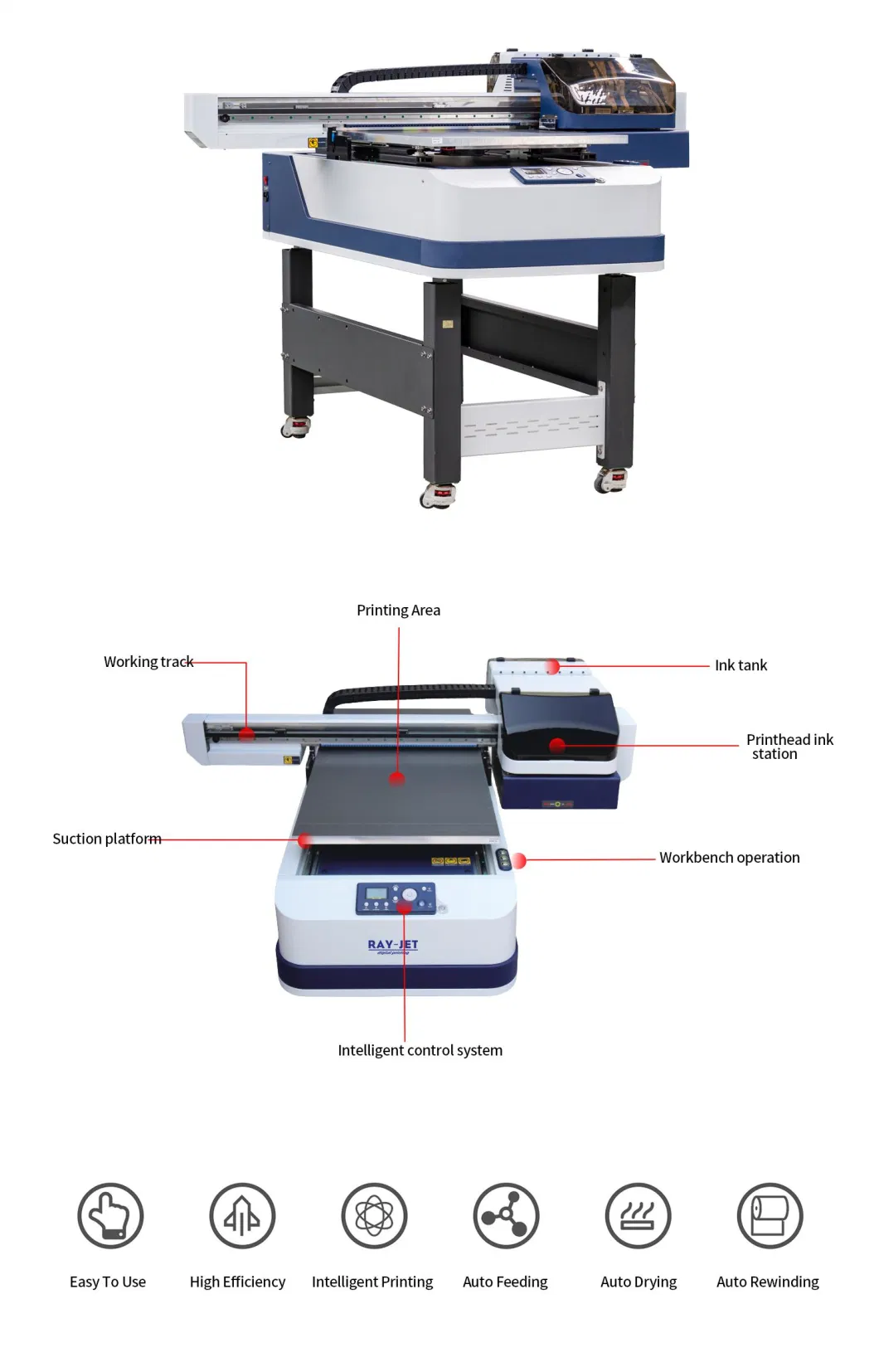 6090 UV Dtf Printer Machine Label Printing Machine Digital Printer