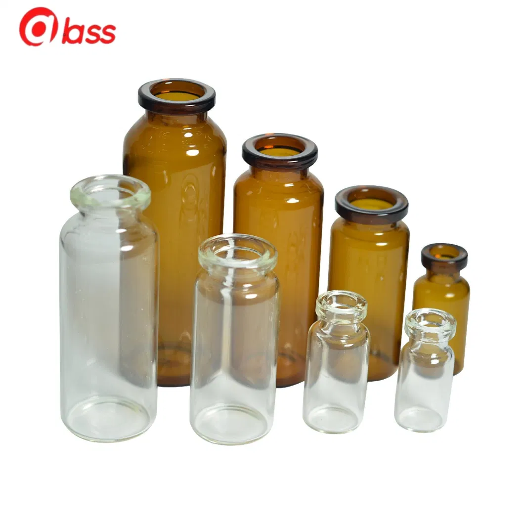 Tubular Glass Vial with Tear off Plastic Cap /PP Plastic Tamper Proof Cap