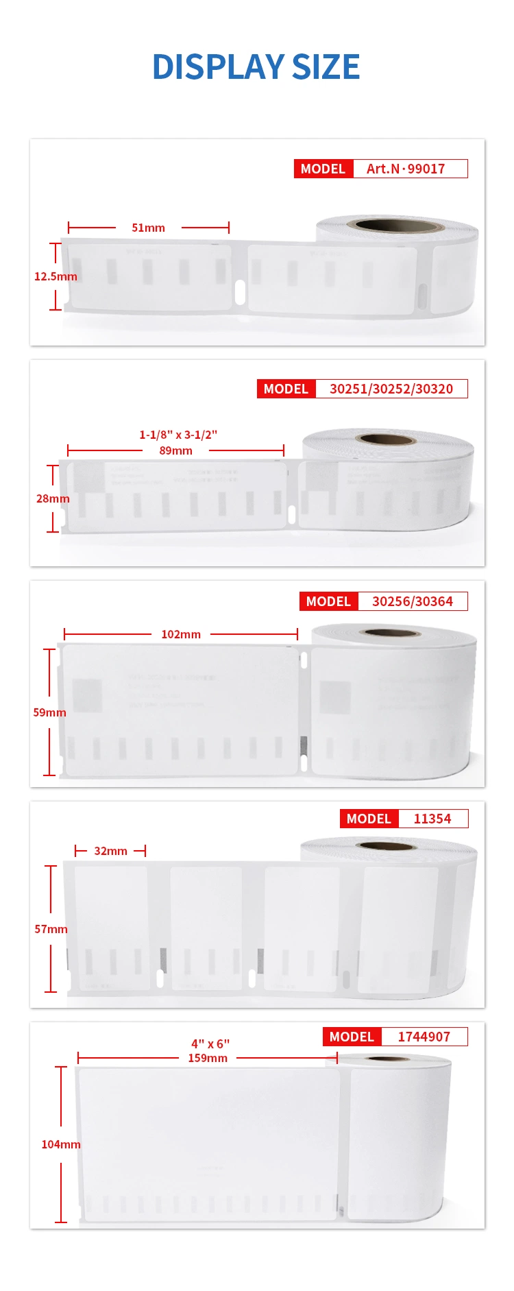 Free Sample Dymo Label Compatible Shipping Logistics Express Labels