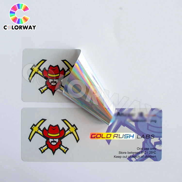 Medical Sticker Printing Hologram Effect 10ml Vial Label