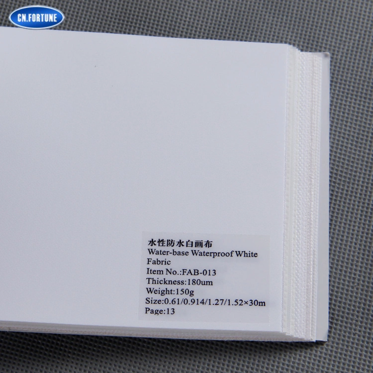Apply for Advetising Outdoor&Indoor Water-Base Waterproof White Fabric with Nice Price
