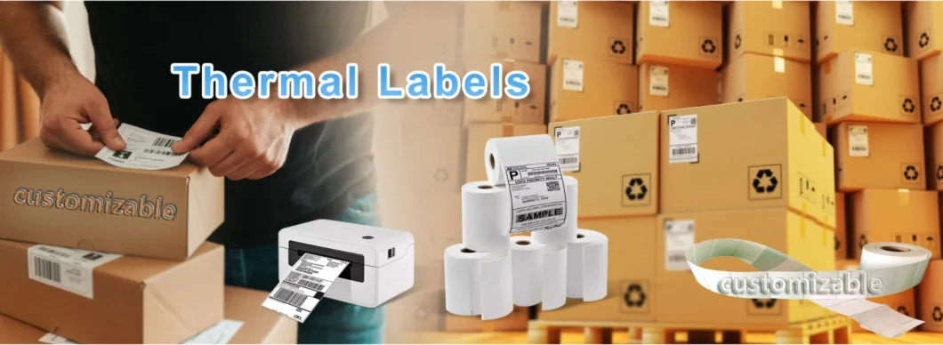 100X150 Self Adhesive Material Shipping Labels Direct Thermal Transfer Label