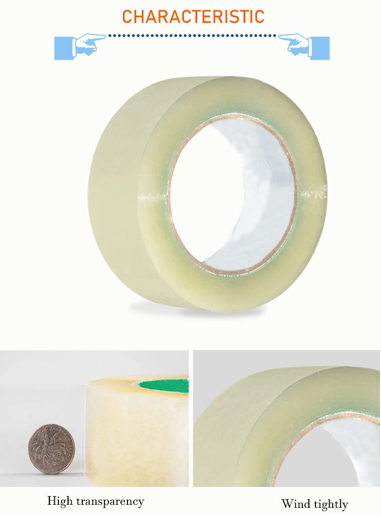 Clear Adhesive Packing Based OPP Cheap Manufacture Low Noise Box Tape