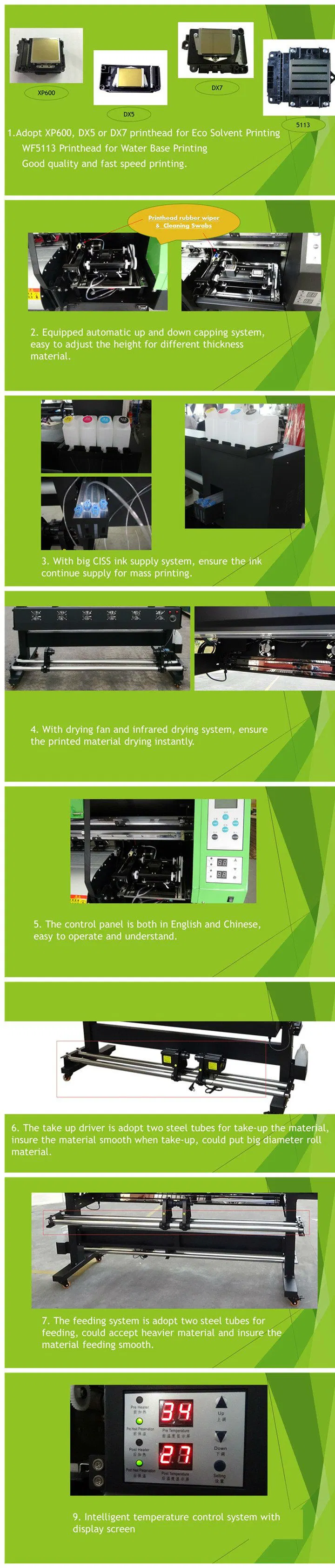 Christmas Special Offer 1.6m High Resolution Digital Printer for Stickers