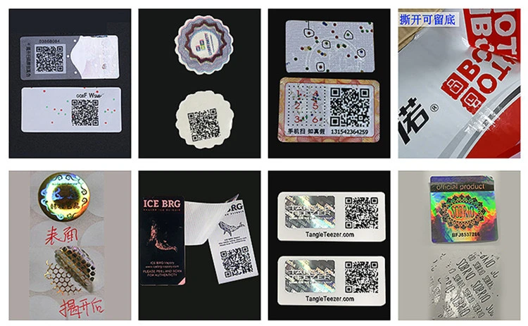 Luxury Eco Friendly Cosmetic Label Qr Code Laser Anti-Counterfeiting Label