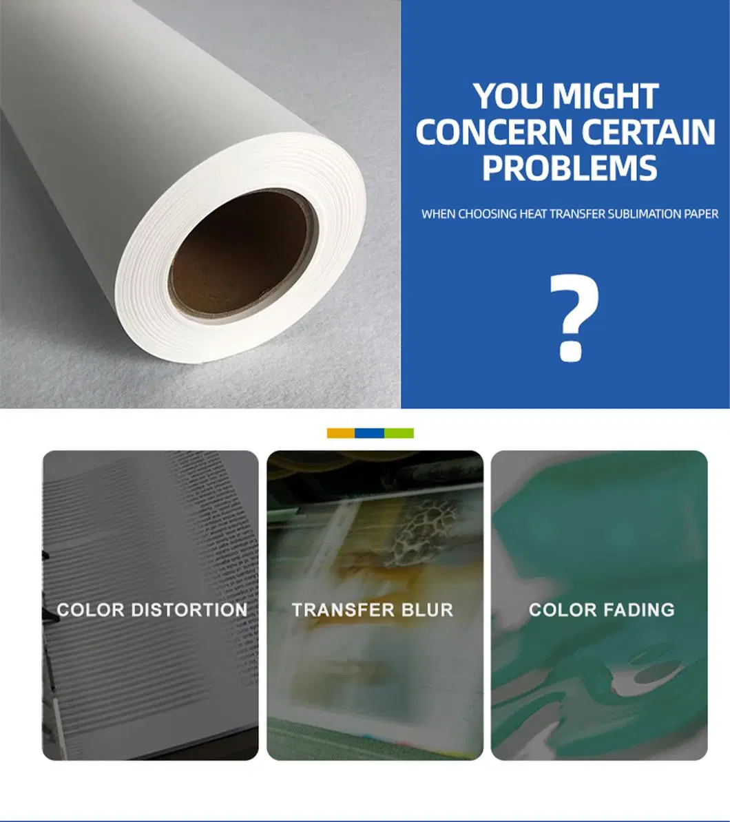 High Quality Thermal Transfer Roll Sublimation Paper 100GSM Thermal Transfer Paper