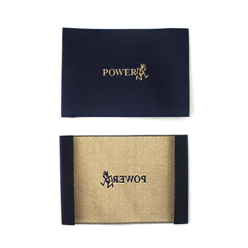 Oeko-Tex Garment Accessories Custom Damask High Density Polyester Fabric Clothing Woven Label