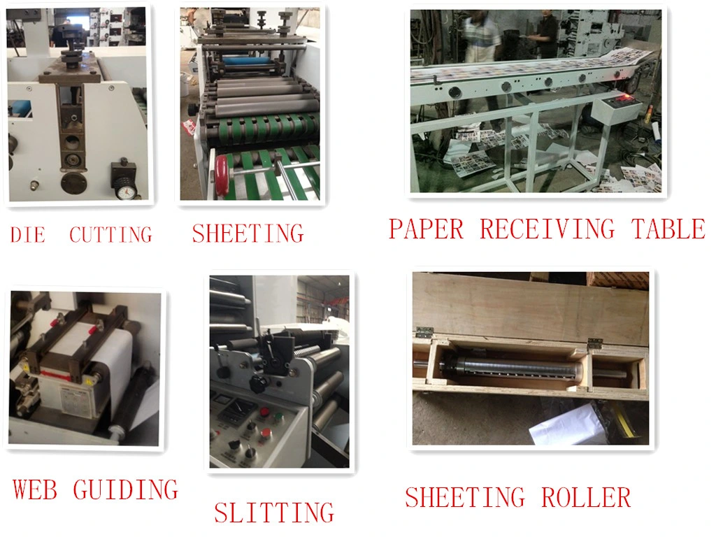 420-8 Utomatic Label Flexo Printing Machine with Die Cutting / Lamination/Vanish/Slitting /Cold Stamping Function Price