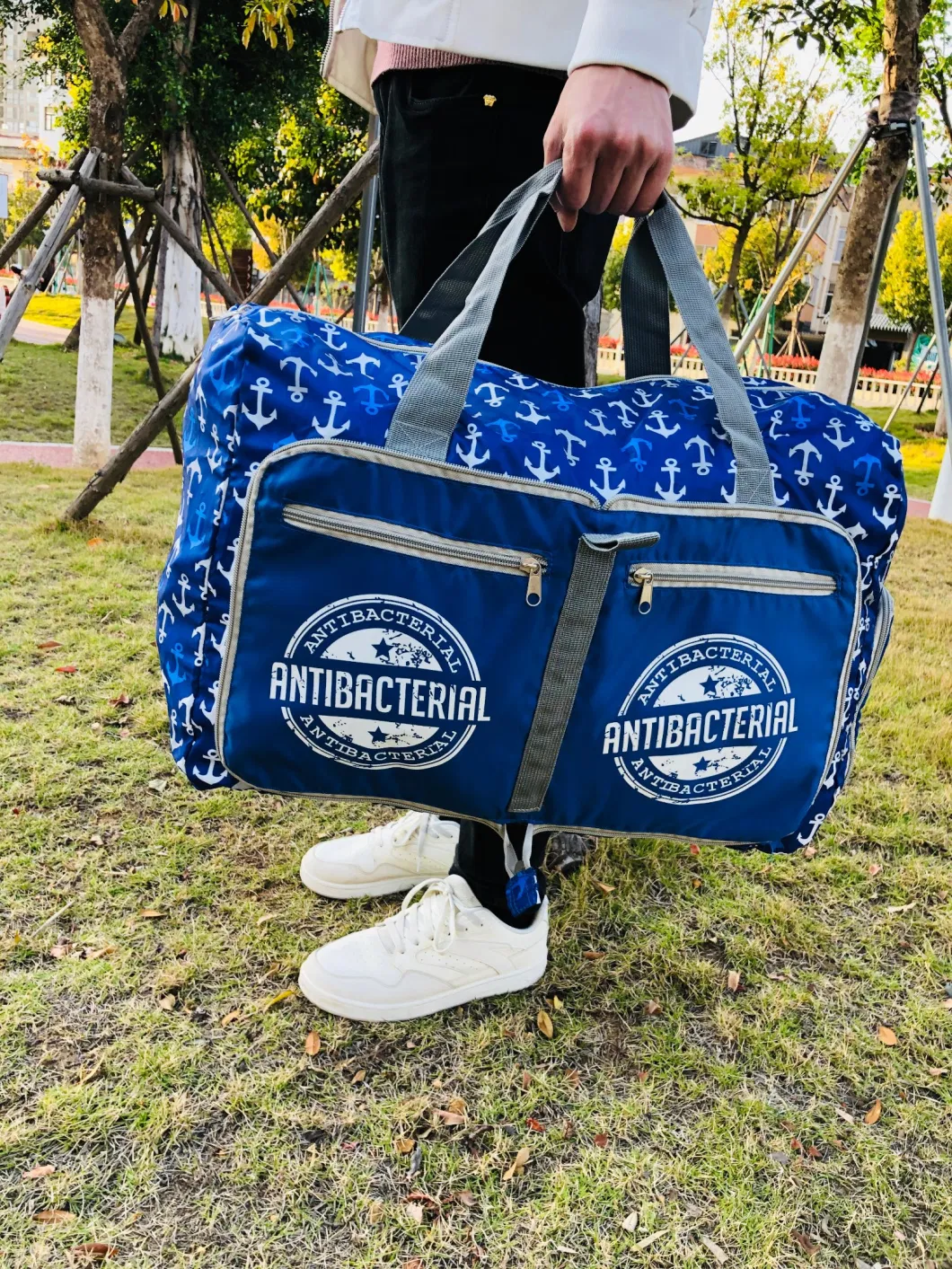 Waterproof Nylon Unisex Outdoor Travel Luggage Bag Large Capacity Portable Bag