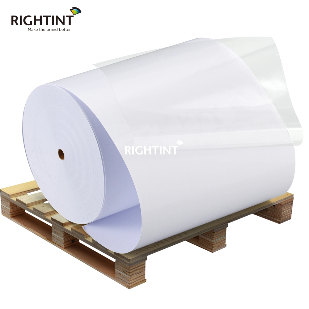 Self Adhesive Paper PP Synthetic Paper Label Stock Raw Material Sticker Jumbo Rolls