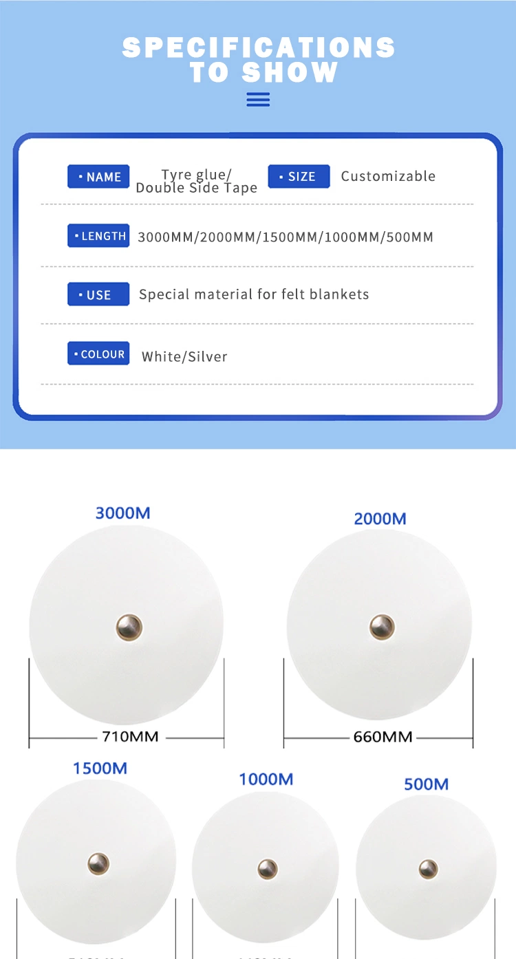 Medical Non-Woven High Temperature Material Tyre Glue Double Side Tape Label &amp; Packaging Sticker