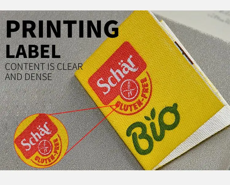 Satin Screen Printing Garment Washing Care Labels Clothing Printed Satin Labels Wholesale Custom Silk Heat Transfer