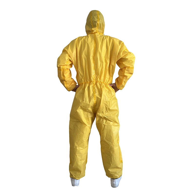 Type 3 Oil Proof Chemical Protective Clothing Lightweight Thickened Protective Coverall