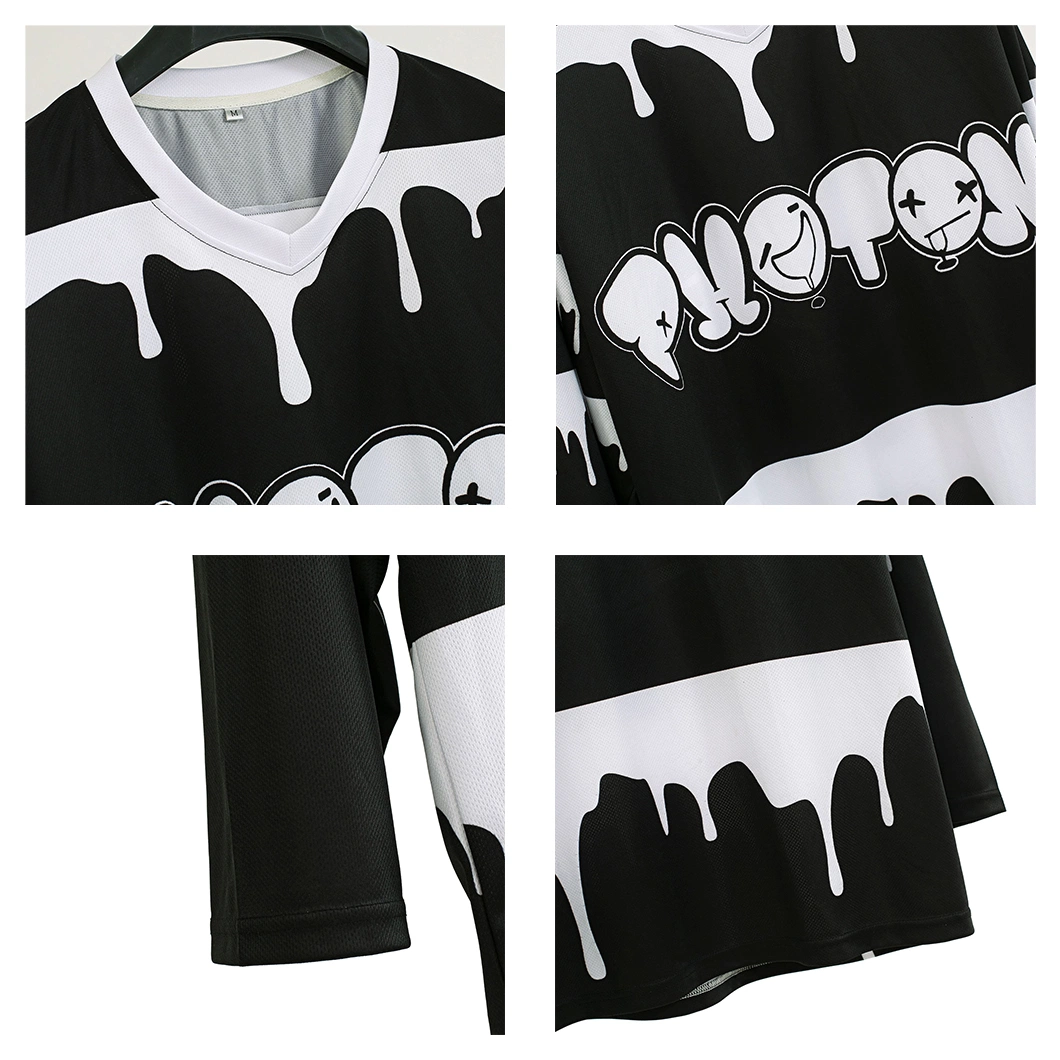 Custom Full Dye Sublimation Team Practice Men Quick-Dry Reversible Ice Hockey Jersey