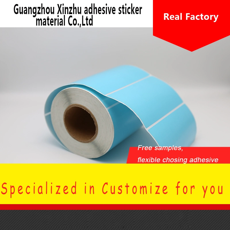 Factory Direct Sell Colorful Customized Blank Barcode Label Sticker Thermal Paper Roll 60*40*800