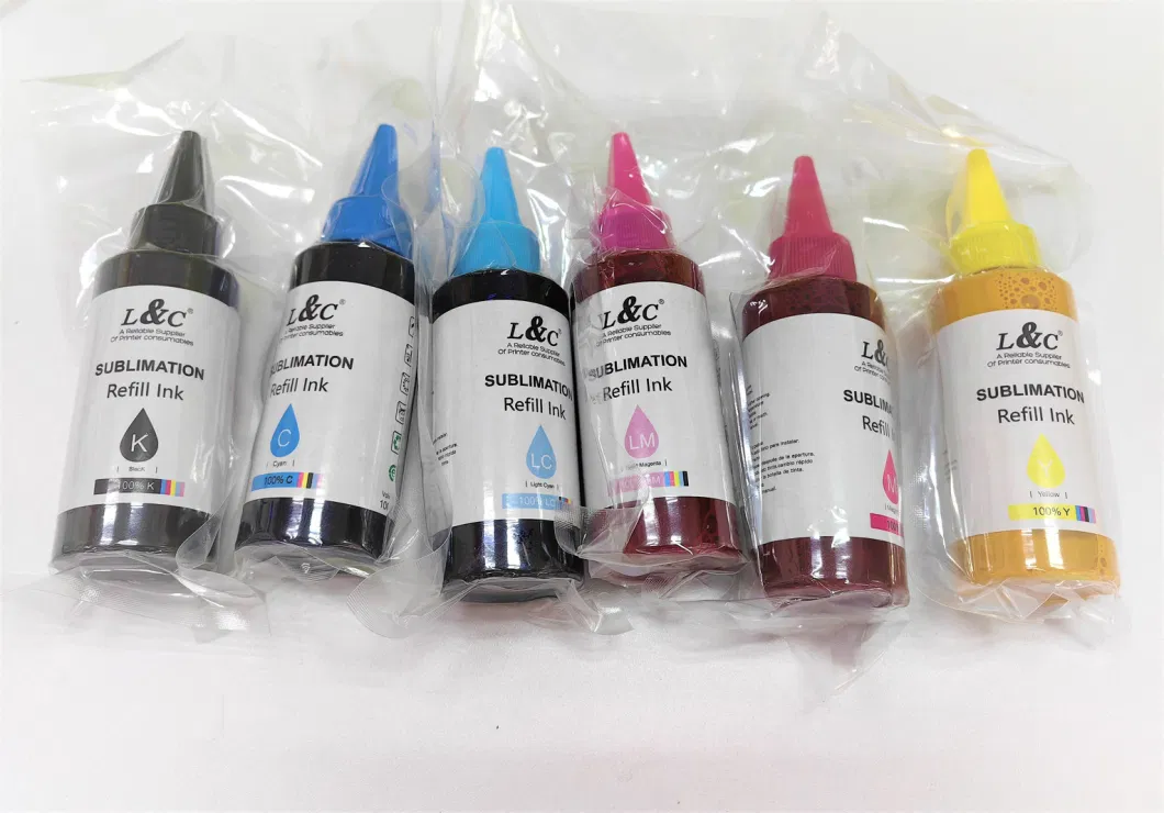 Premium Free Customization Digital Heat Tranfer Textile Water Based Pigment Refill Sublimation Ink for Epson Inkjet Printer XP600 I3200 1390 Dx5 Dx7