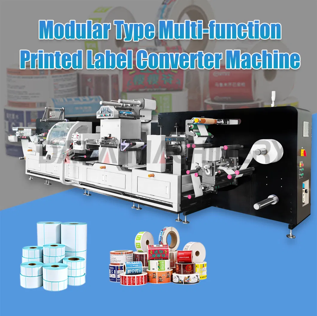 Film Slitting Rewinding UV Printing Die Cutting Finishing Machine