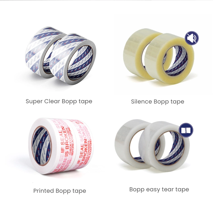 Adhesive Pack Tape Custom Strong Clear Transparent BOPP/OPP Packing Tapes Jumbo Roll Adhesive Tape Pack Tape