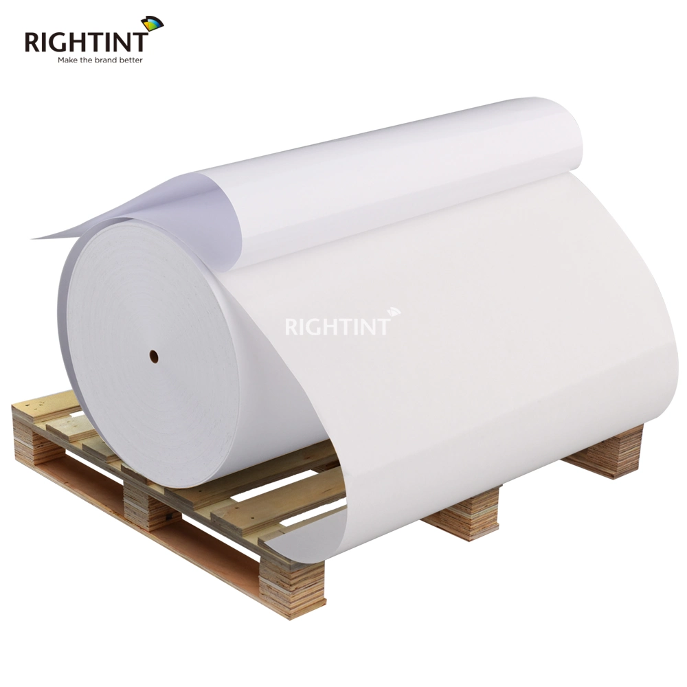 Self Adhesive Paper PP Synthetic Paper Label Stock Raw Material Sticker Jumbo Rolls